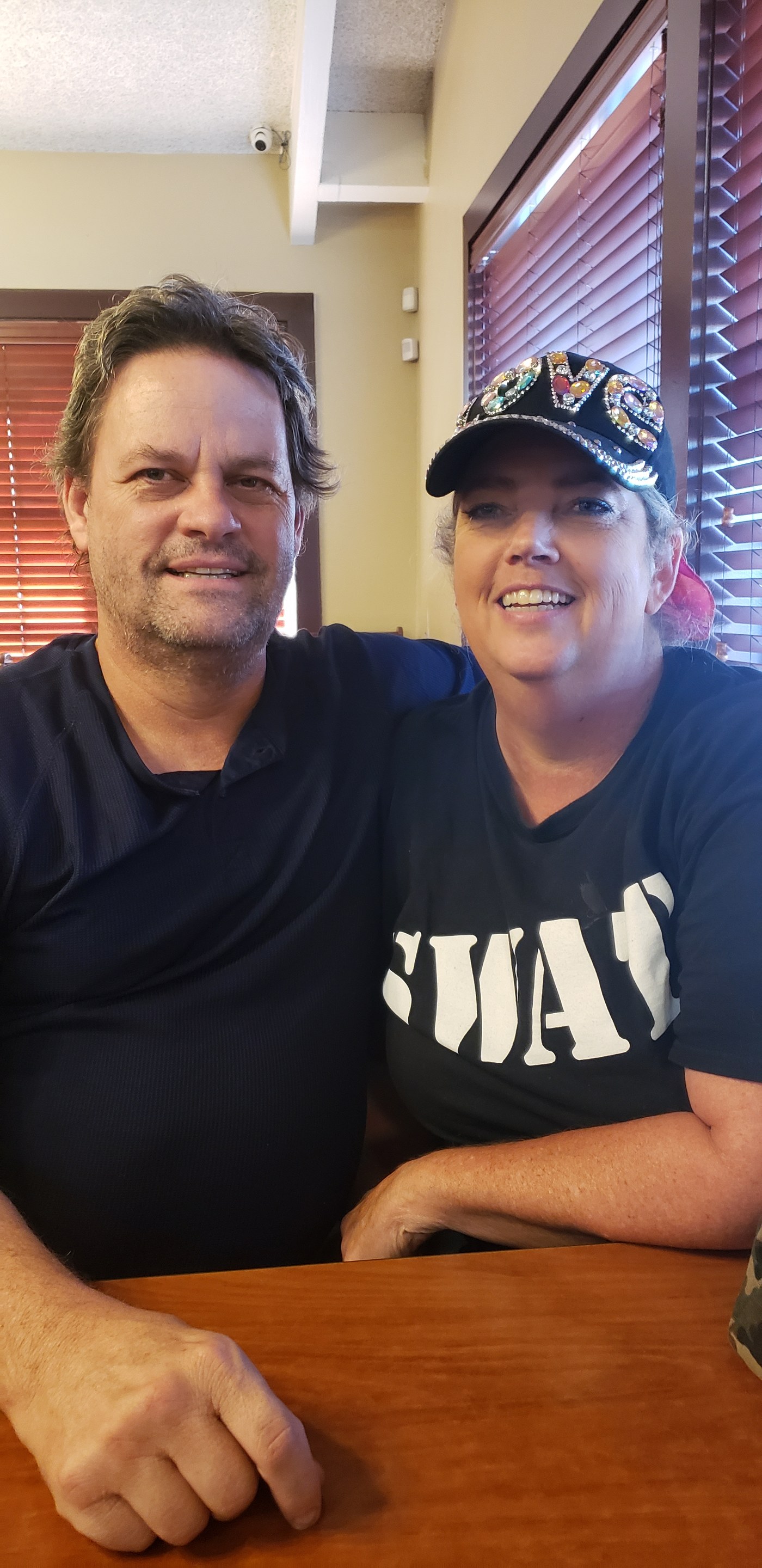 Jimmy and Leslie Street at SWAT Church table outreach