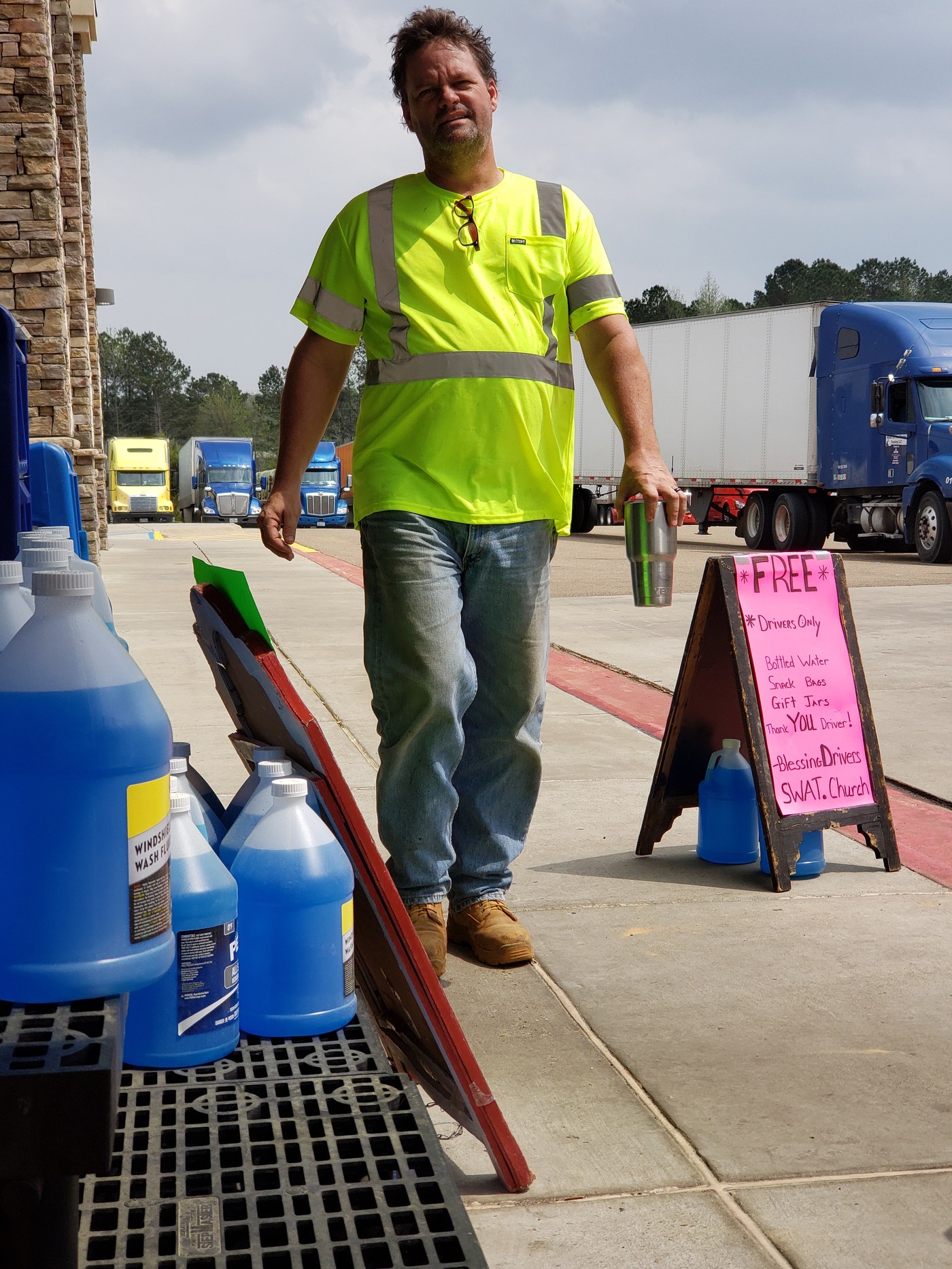 Jimmy Street at Love's truck stop SWAT outreach